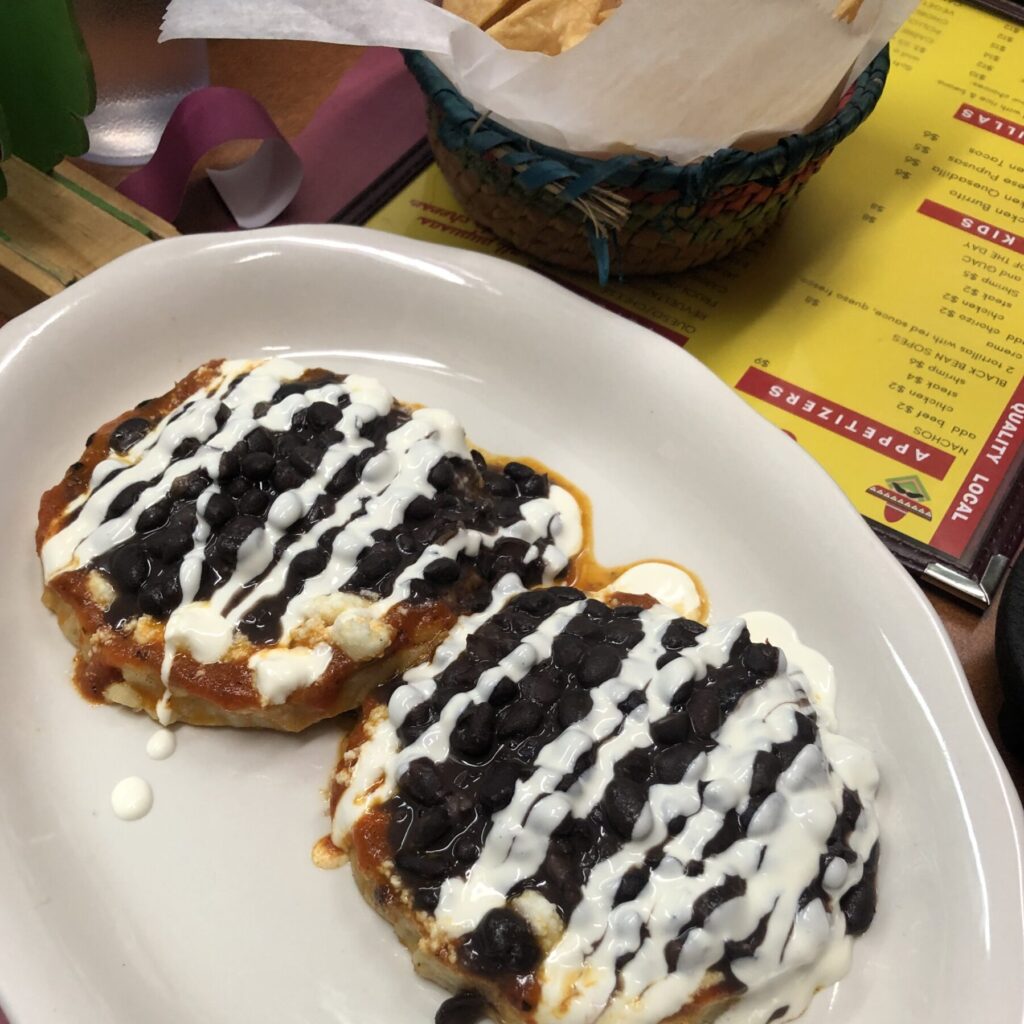 black bean sopes