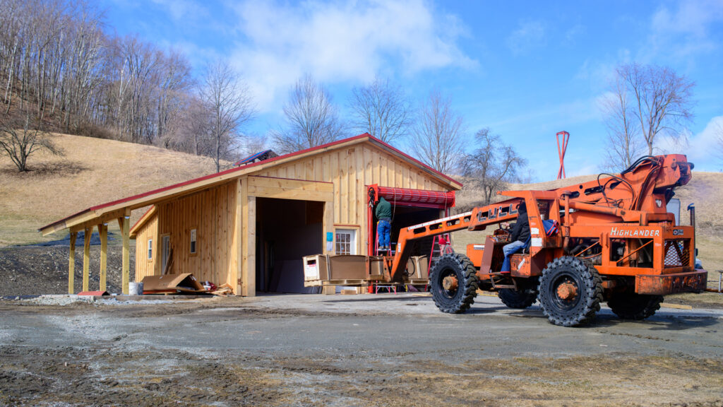 Barn Construction Shot